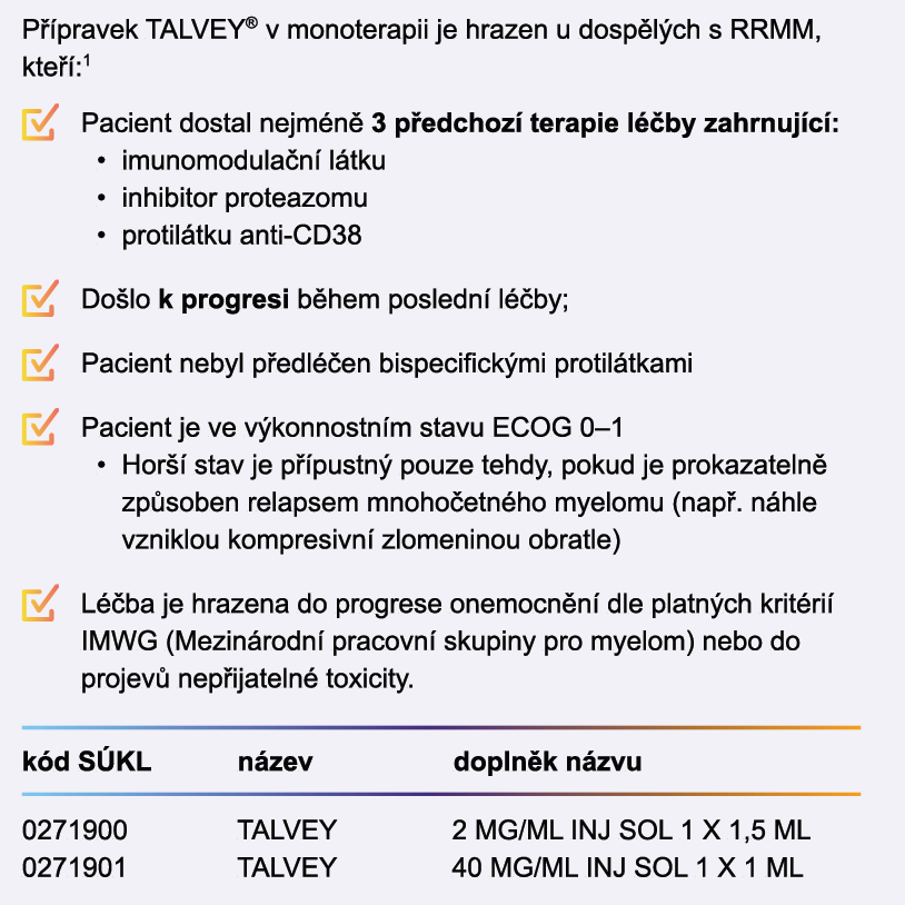 LP TALVEY® – úhrada od 1. 11. 2025 přináší další léčebnou volbu ...