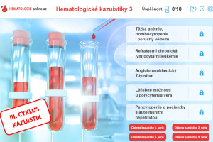 Již kompletní III. cyklus edukačních kazuistik s hematologickou a hematoonkologickou tematikou