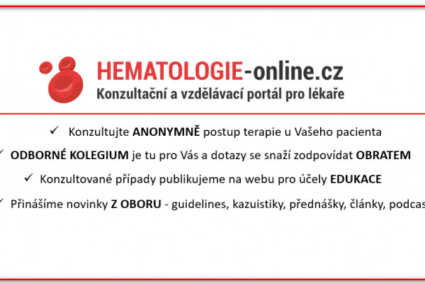 Zhodnocení portálu HEMATOLOGIE-online.cz: Tři roky poskytování odborné konzultace