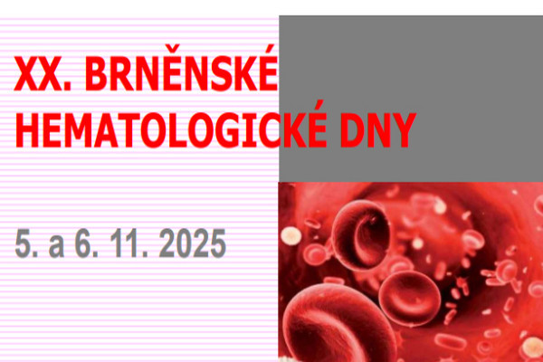 Pozvánka na jubilejní XX. Brněnské hematologické dny 2025